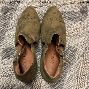 Boutique 9 Olive Suede Loafers